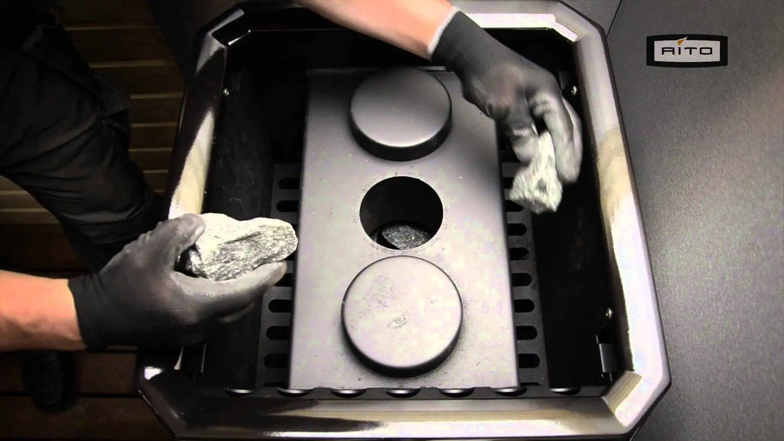 How to correctly arrange the stones in your sauna heater: A video guide - Finnmark Sauna
