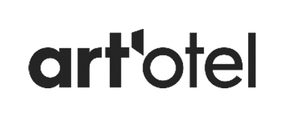 Logo of artotel with black text on a white background