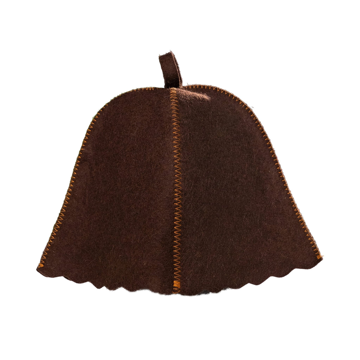 Traditional Brown Sauna Hat (100% Wool)