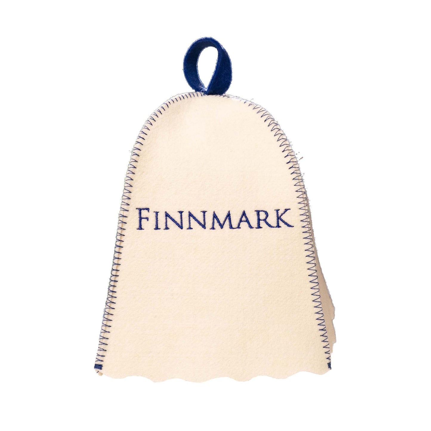 Finnmark Traditional White Sauna Hat 100% Wool
