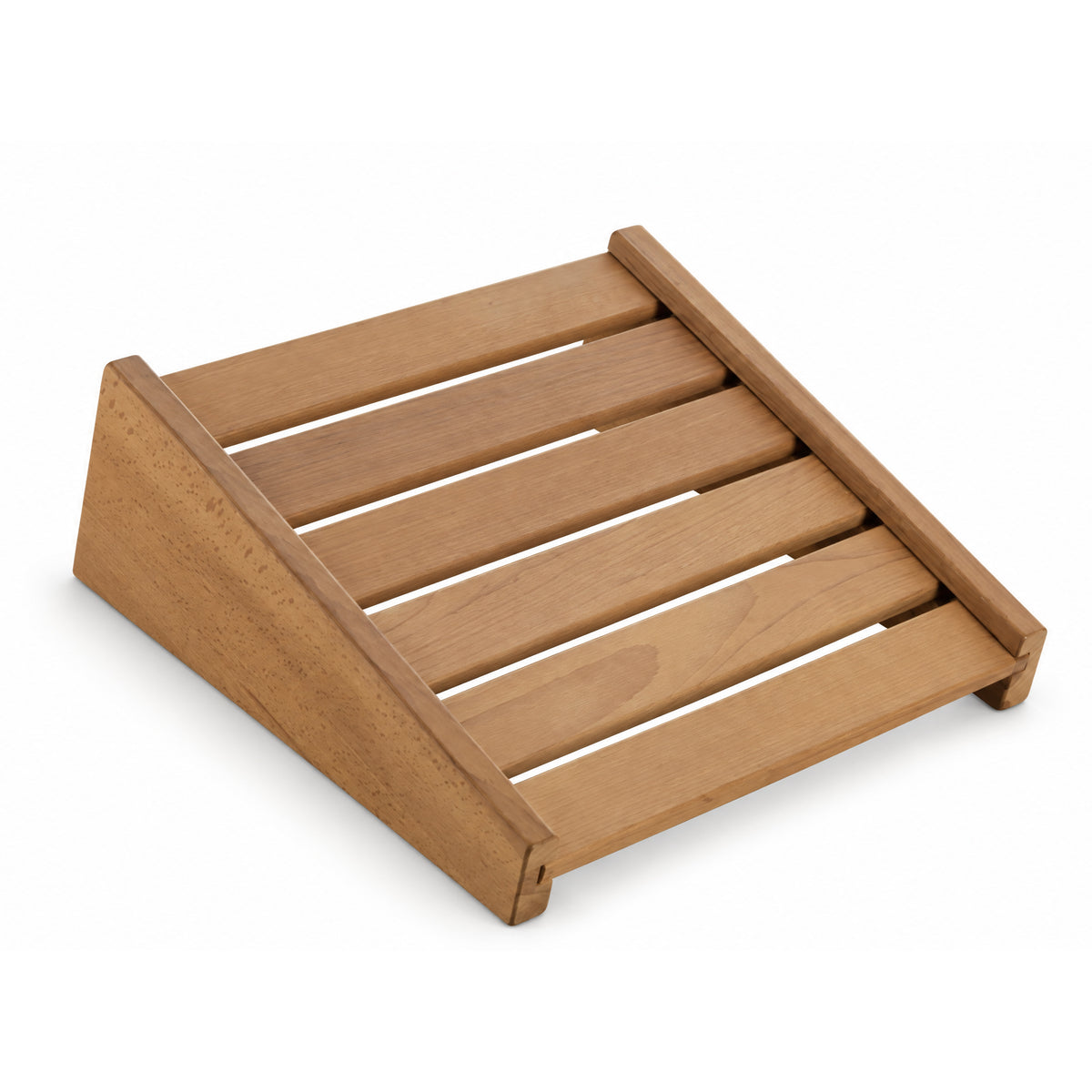 Elsässer sauna headrest or footrest in dark heat-treated thermo wood