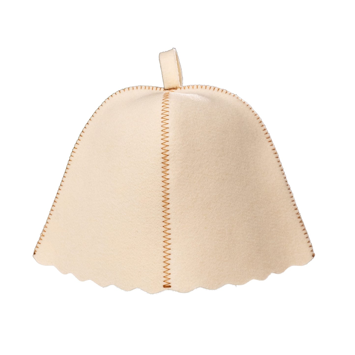 Traditional White Cream Sauna Hat (Wool)