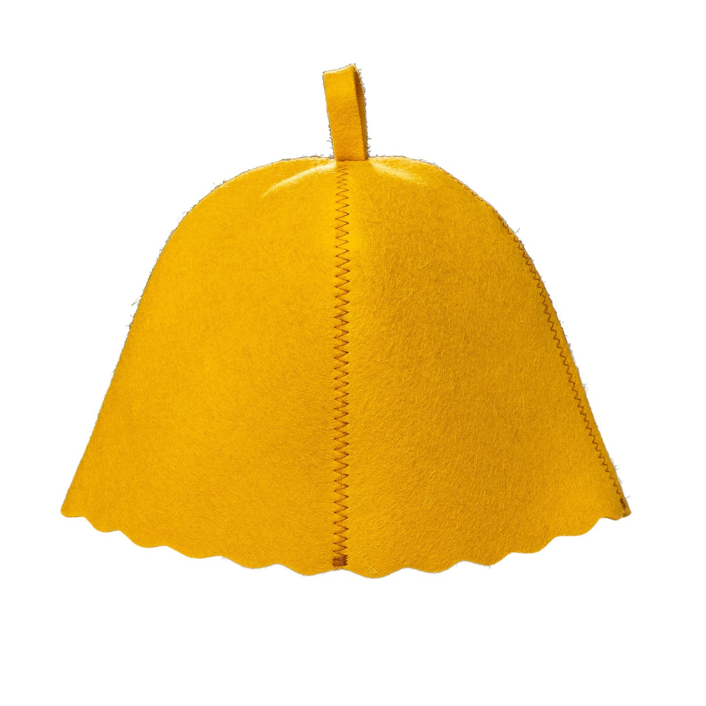 Traditional Yellow Sauna Hat (100% Wool)