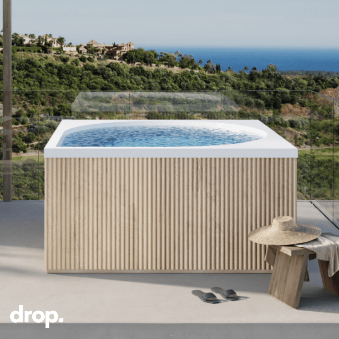 Drop Outdoor Hot Tub Accoya Skirting by Drop Spa (Skirting ONLY)