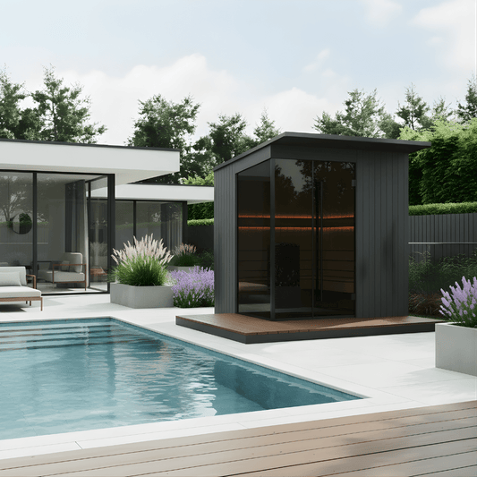 EDEN® Black Outdoor Sauna (5-6 Person)