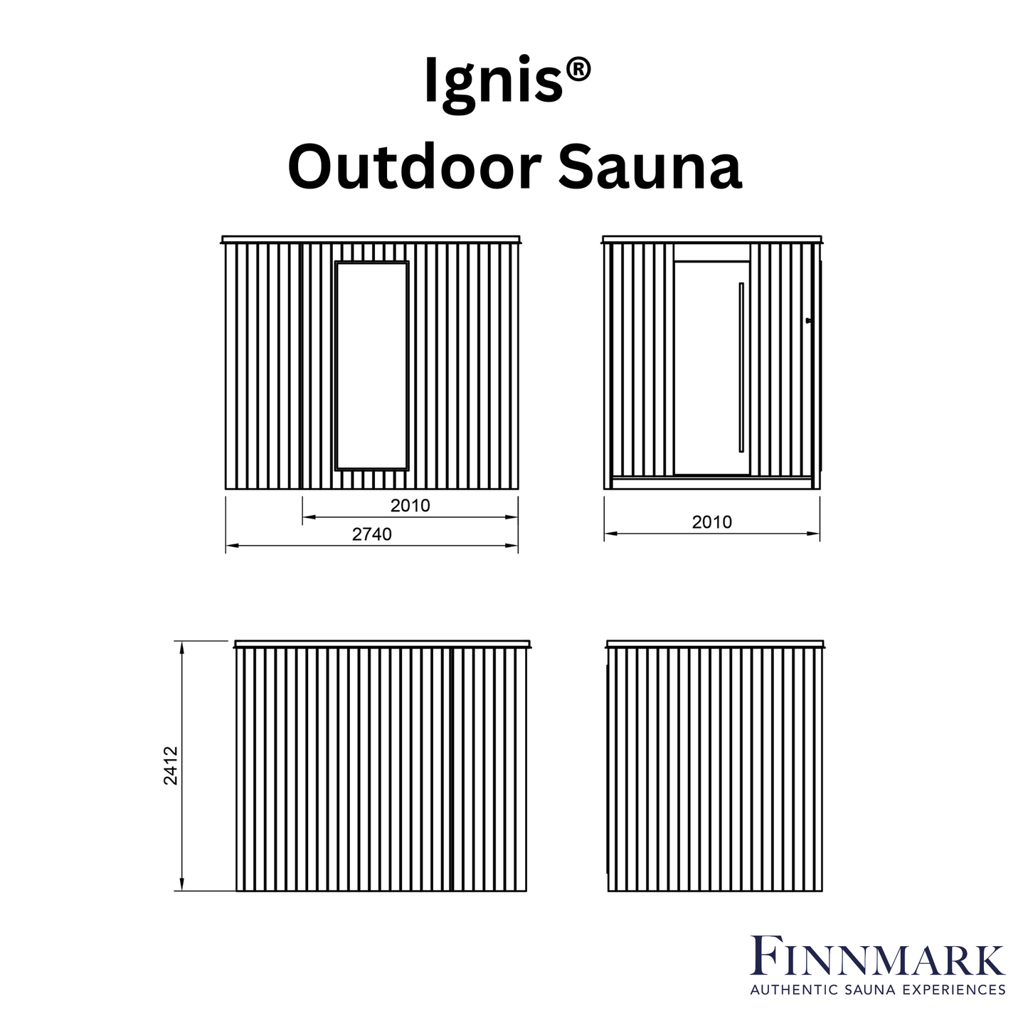 IGNIS® Outdoor Sauna (3-4 Person)