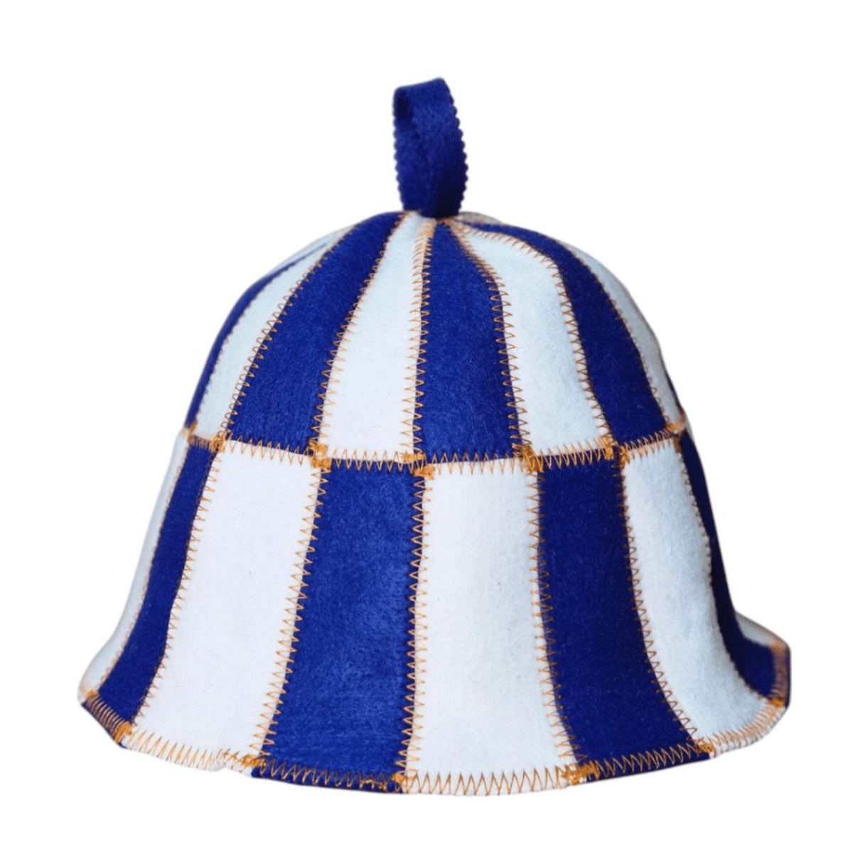 Sauna Hat Blue/White (Polyester Felt)