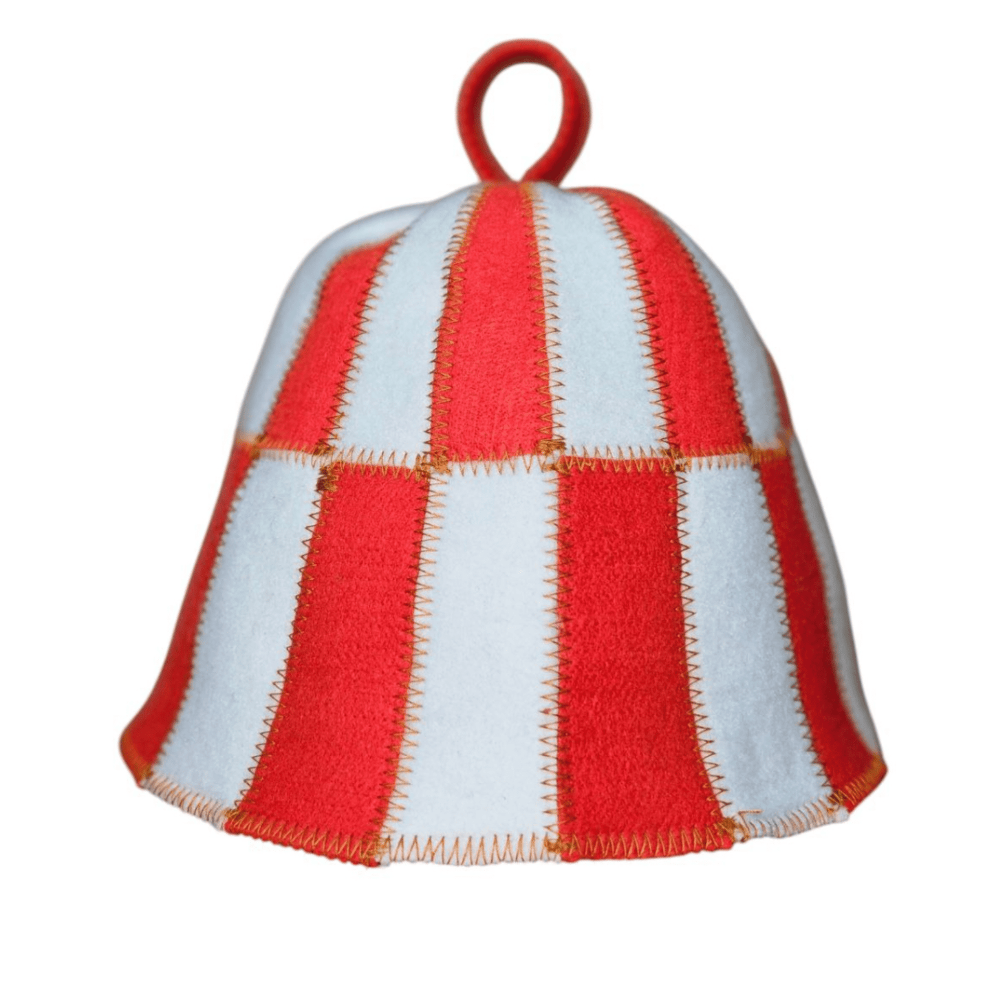 Sauna Hat Red/White (Polyester Felt)