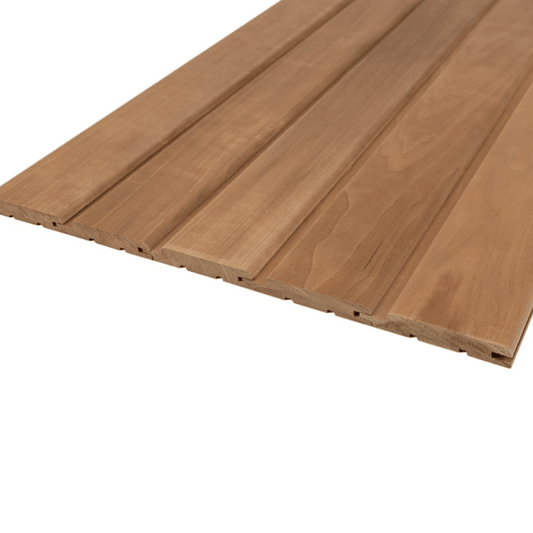 Thermo Aspen Sauna Wood Cladding STP 120mm (Pack of 6) by Finnmark Sauna Sauna Timber | Finnmark Sauna