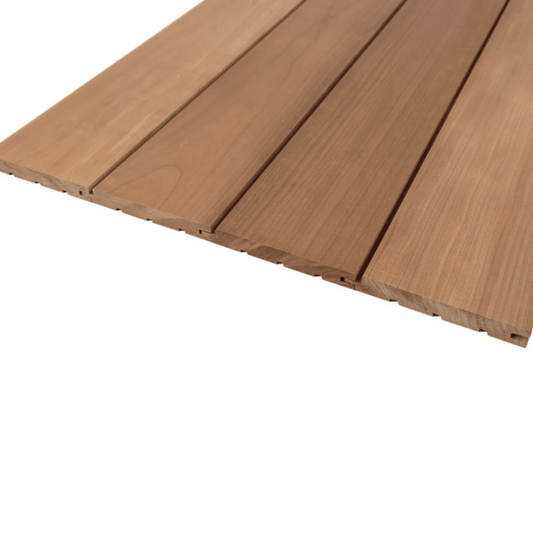 Thermo Aspen Sauna Wood Cladding STS4 120mm (Pack of 6) by Finnmark Sauna Sauna Timber | Finnmark Sauna