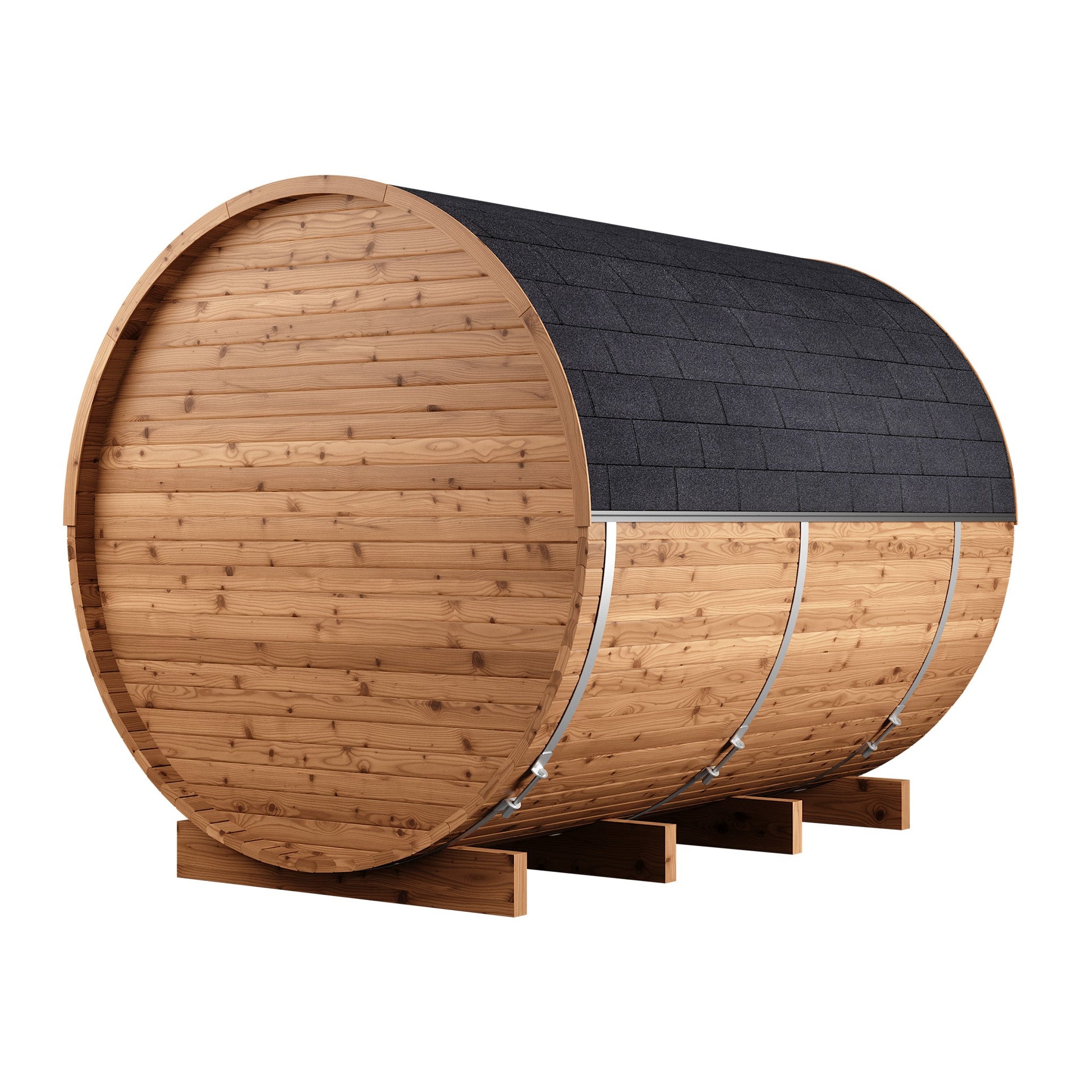 Thermo Wood Barrel Sauna - Large (6 - 8 Person) Barrel Sauna | Finnmark Sauna