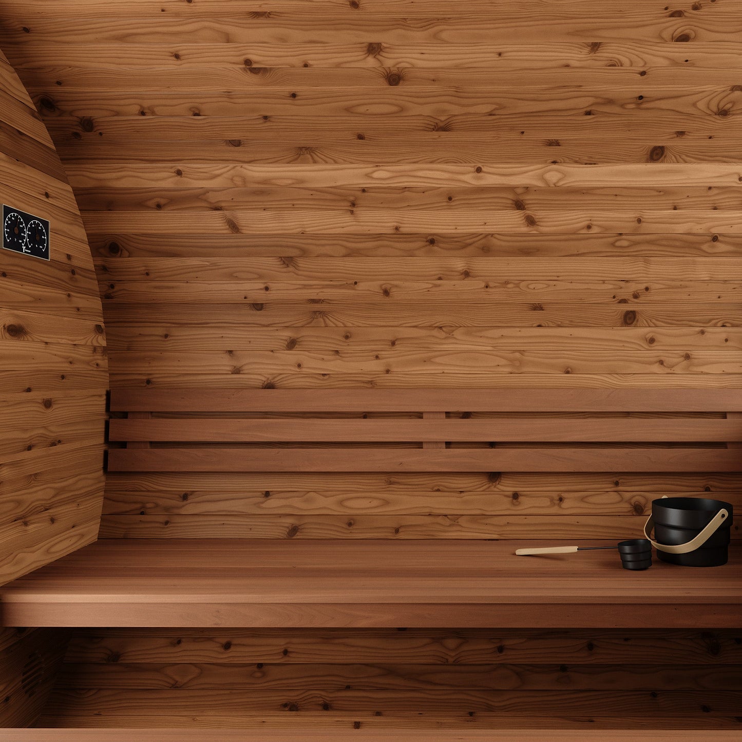 Thermo Wood Barrel Sauna - Large (6 - 8 Person) Barrel Sauna | Finnmark Sauna