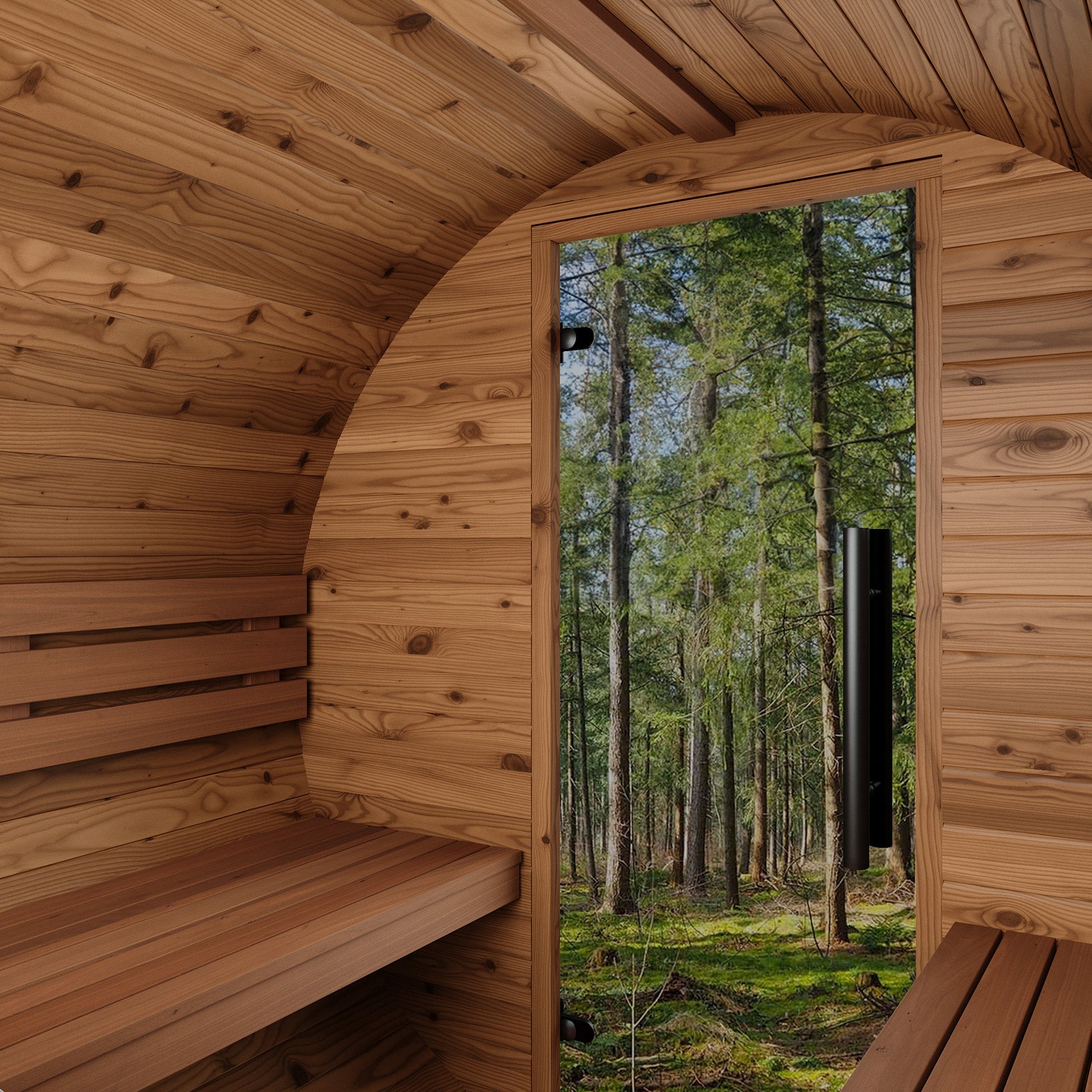 Thermo Wood Barrel Sauna - Micro (2 Person) Barrel Sauna | Finnmark Sauna