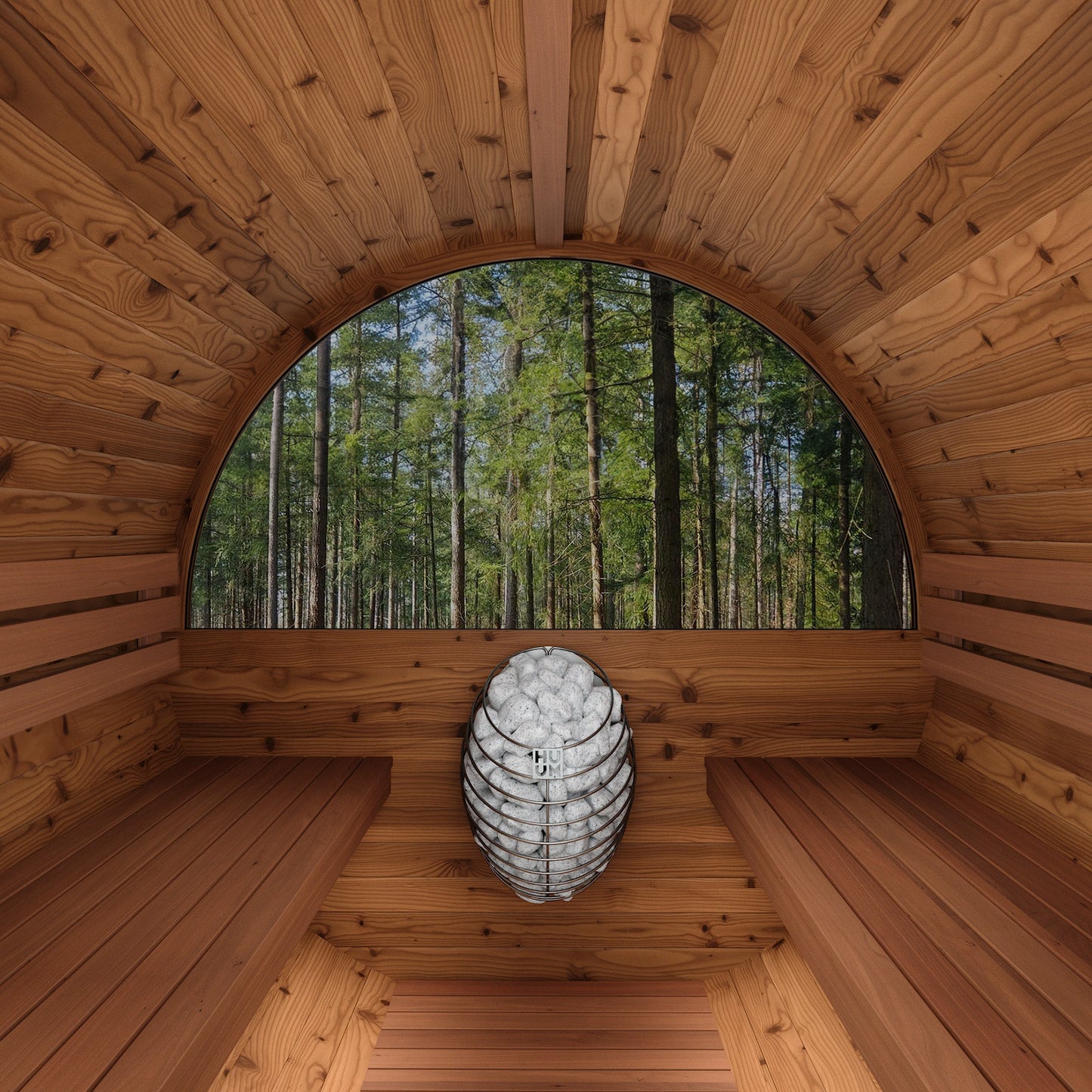 Thermo Wood Barrel Sauna - Micro (2 Person) Barrel Sauna | Finnmark Sauna