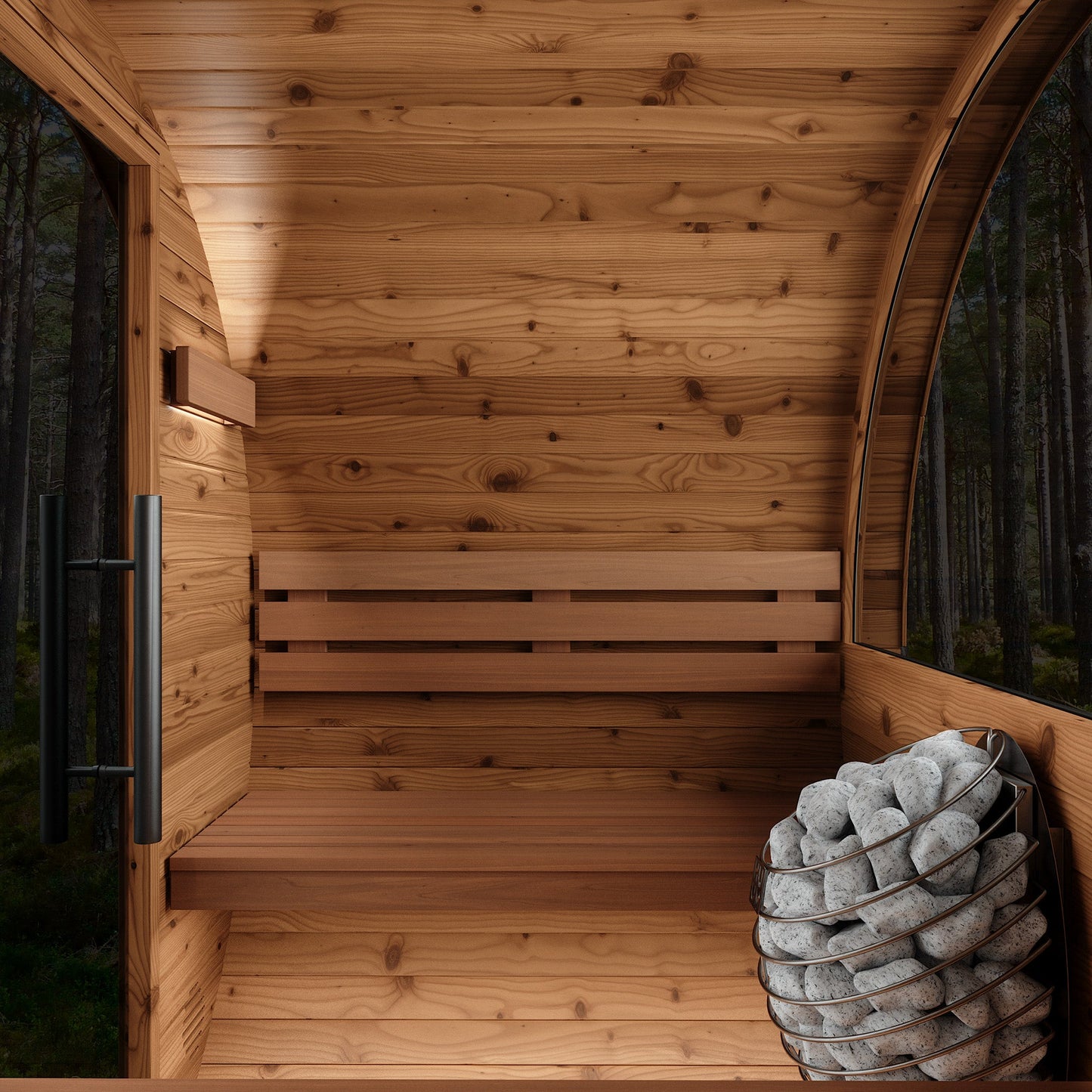Thermo Wood Barrel Sauna - Micro (2 Person) Barrel Sauna | Finnmark Sauna