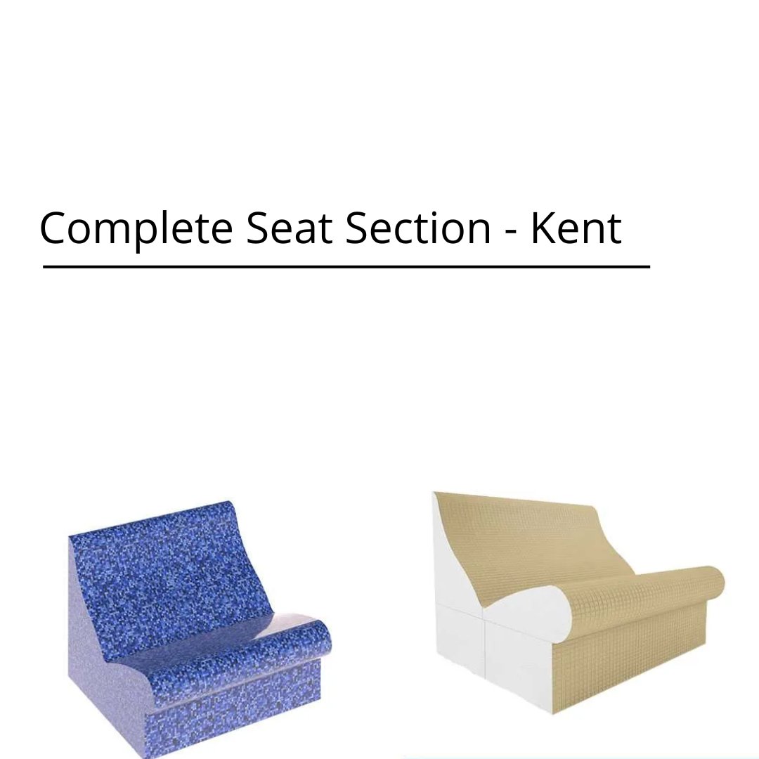 Tileable Steam Room Complete Seat Section 1.2 m - Kent Steam Room Benching | Finnmark Sauna