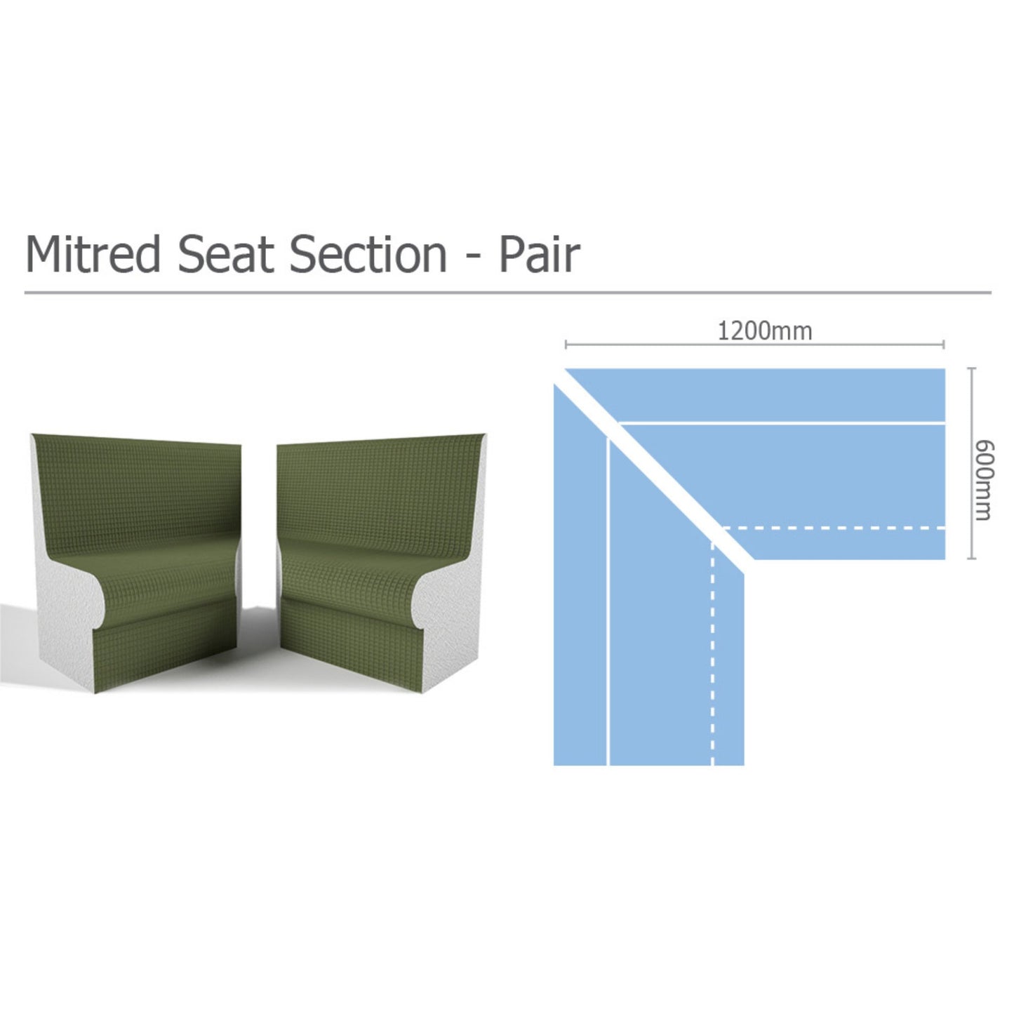Tileable Steam Room Mitred Seat - Buckingham Steam Room | Finnmark Sauna