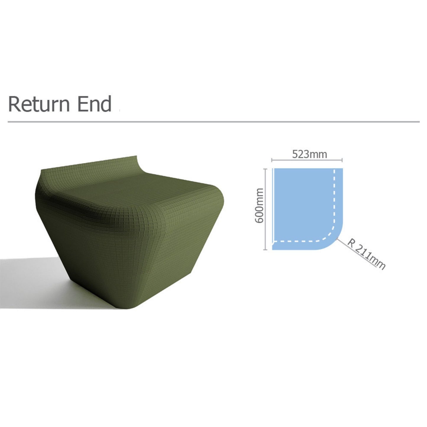 Tileable Steam Room Return End - York Steam Room | Finnmark Sauna