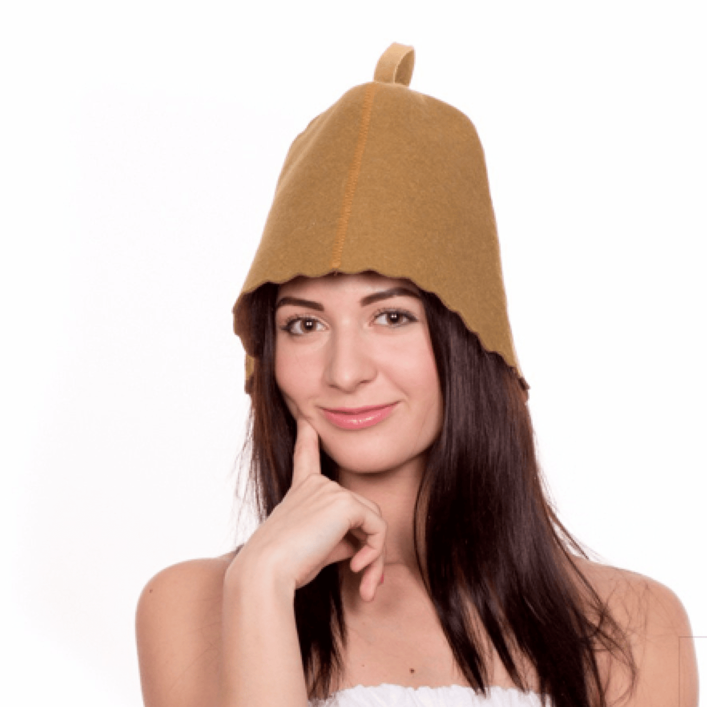 Traditional Brown Sauna Hat (100% Wool) Sauna Hat | Finnmark Sauna