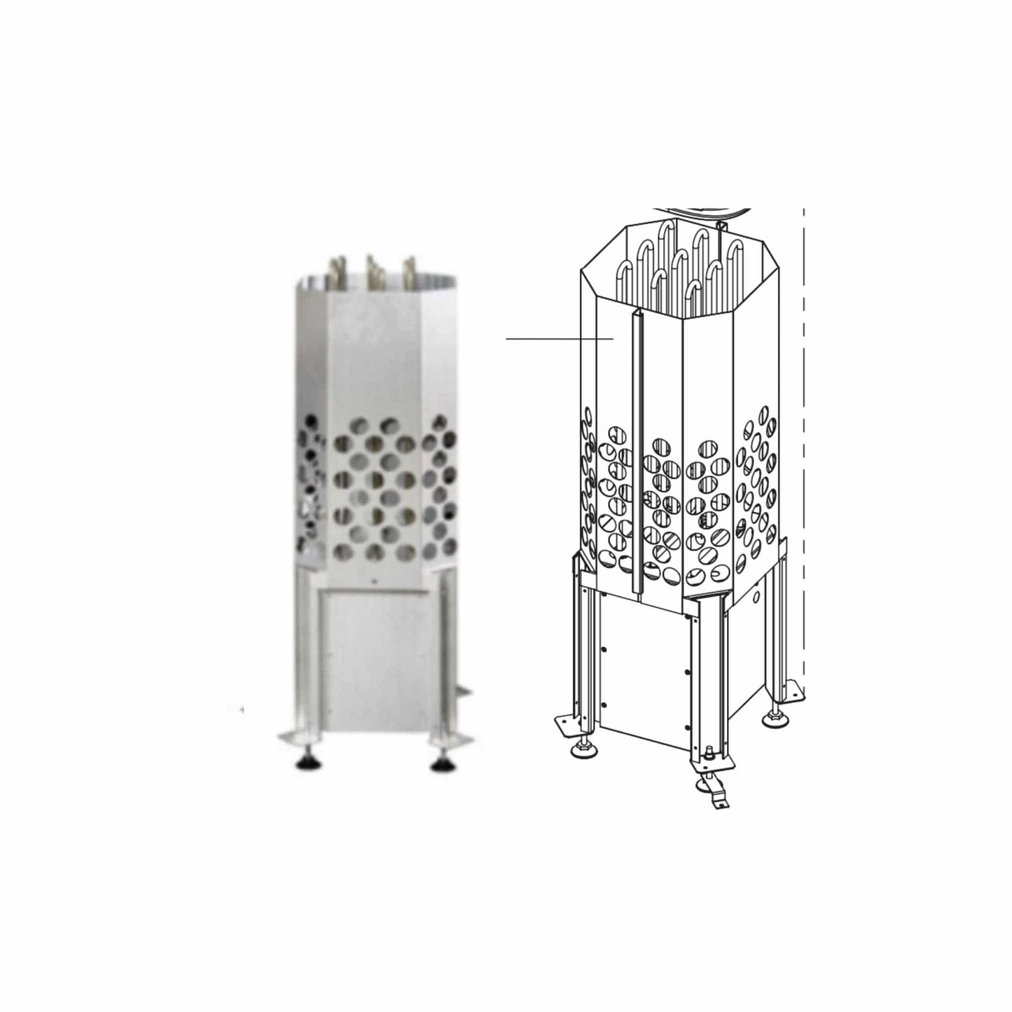 Tulikivi D-Body with Heating Elements
