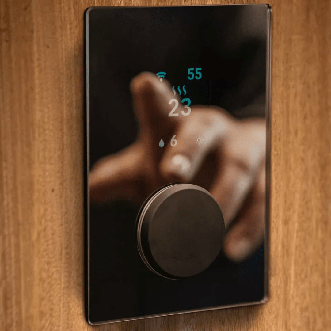 UKU Wi - Fi Control Unit Glass/Black by HUUM Heater Controller | Finnmark Sauna