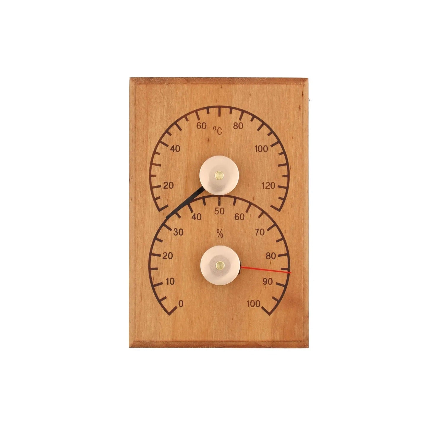 4 Living Sauna Thermometer & Hygrometer Heat Treated Alder