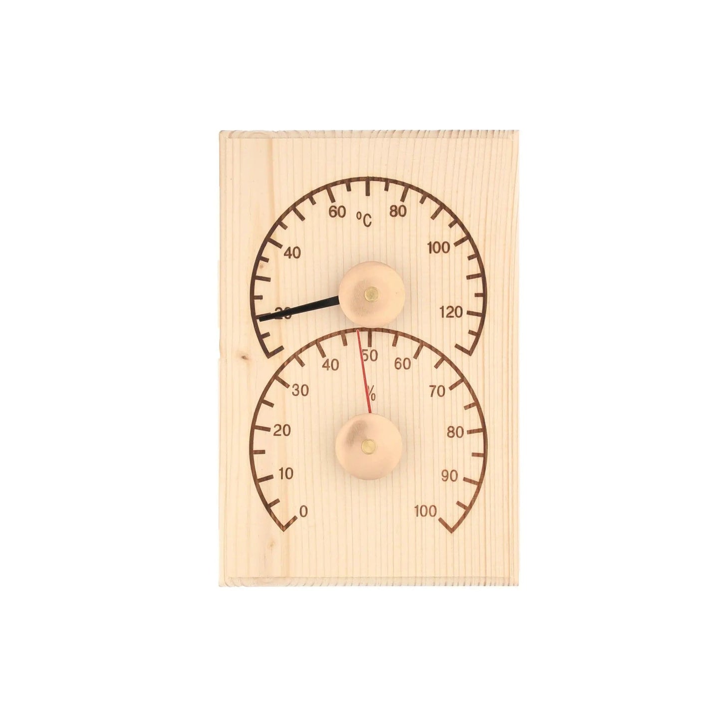 4 Living Sauna Thermometer & Hygrometer Pine