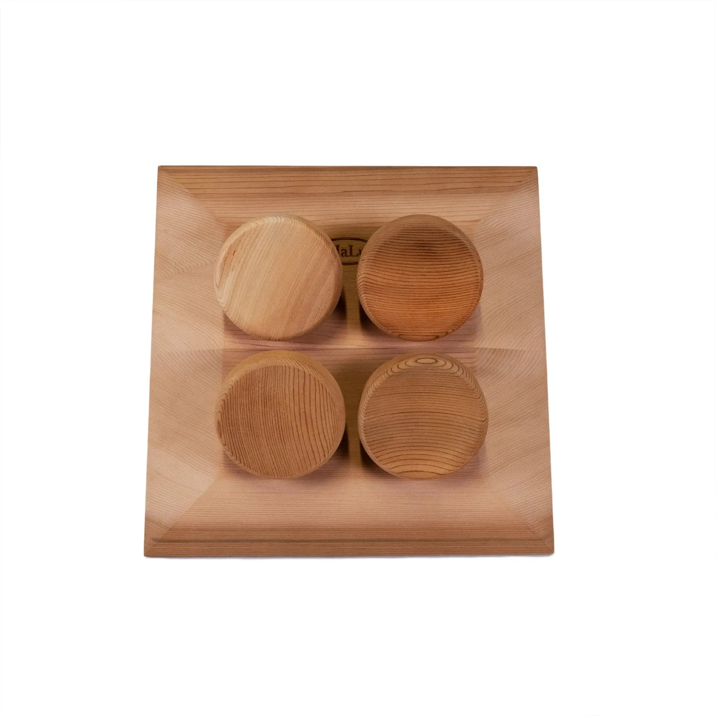HaLu Red Cedar Square Wooden Sauna Headrest/Pillow in Gift Box Sauna Pillow | Finnmark Sauna
