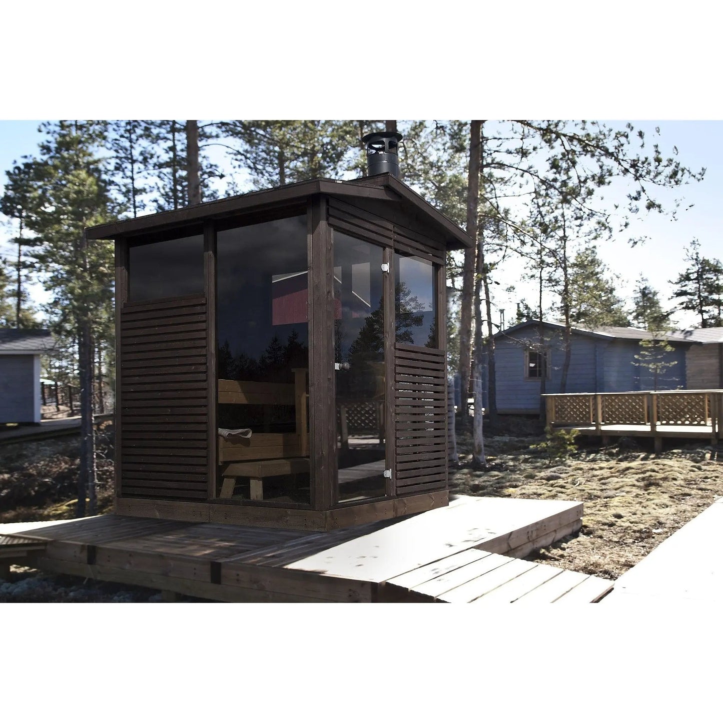 Kota Outdoor/Garden 'Pihasauna' Sauna Cabin Kit 2x2m Sauna Cabin | Finnmark Sauna