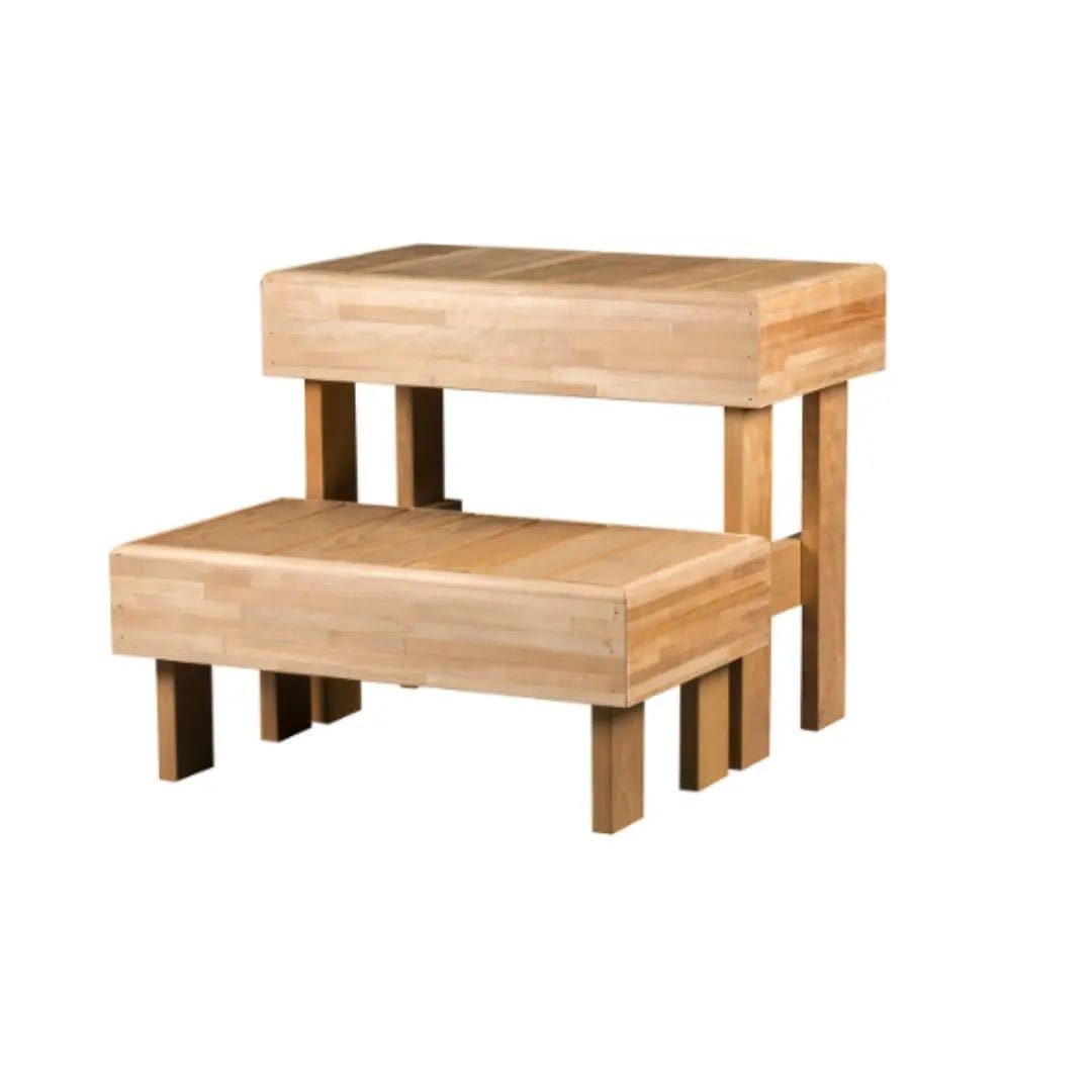 Thermory Movable Sauna Bench Step Thermo Aspen 700 mm x 700 mm