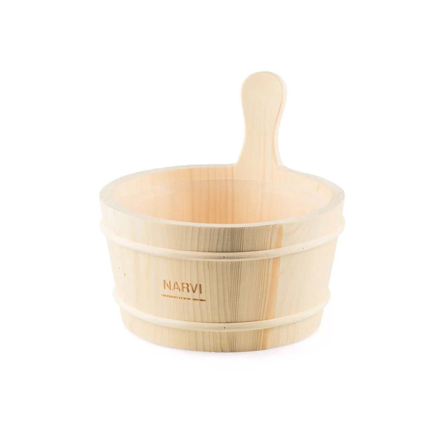 Narvi 4.5 Litre Pine Wood Sauna Bucket Sauna Bucket/Pail | Finnmark Sauna