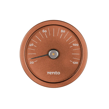 Rento Aluminium Sauna Thermometer Copper Brown Sauna Thermometer | Finnmark Sauna