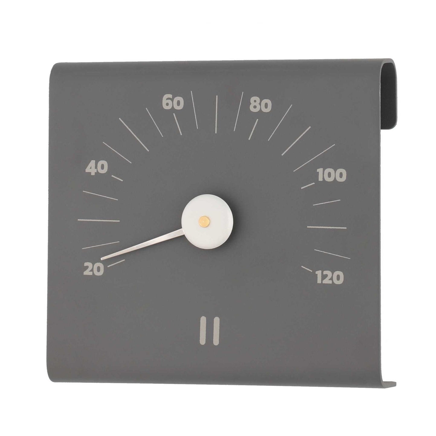 Rento Aluminium Sauna Thermometer Grey Sauna Thermometer | Finnmark Sauna