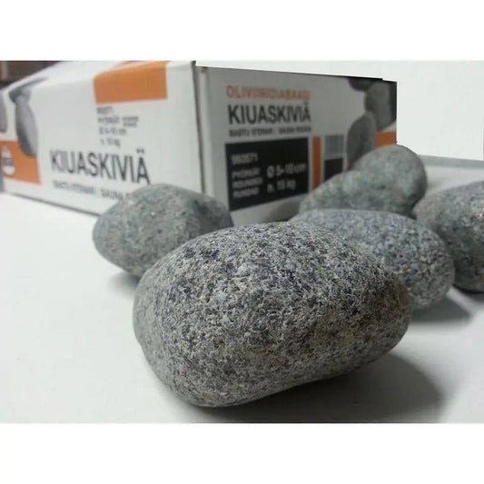Rounded Olivine Diabase Sauna Stones 5-10cm 15kg