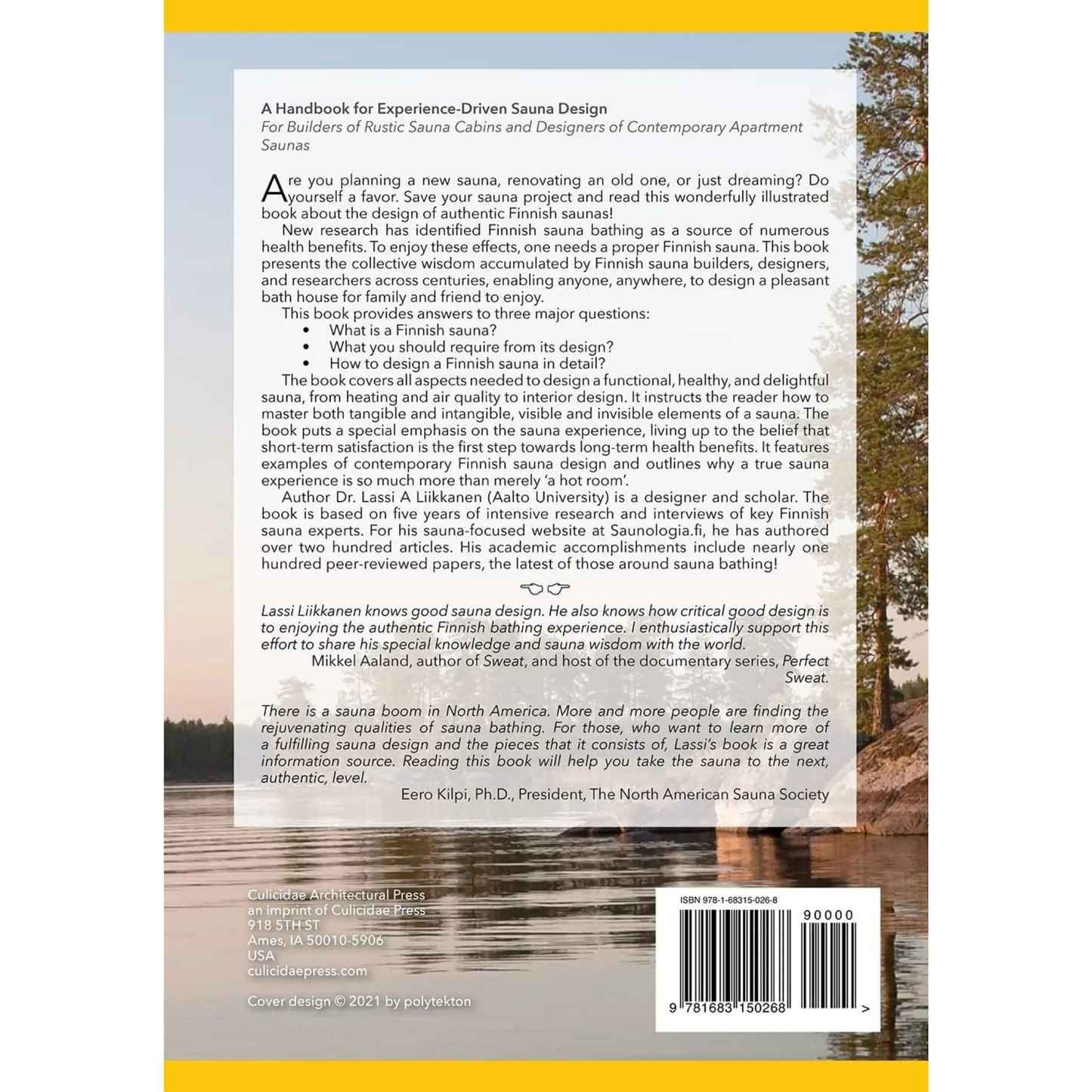 The Secrets of Finnish Sauna Design | Lassi A. Liikkanen - Paperback