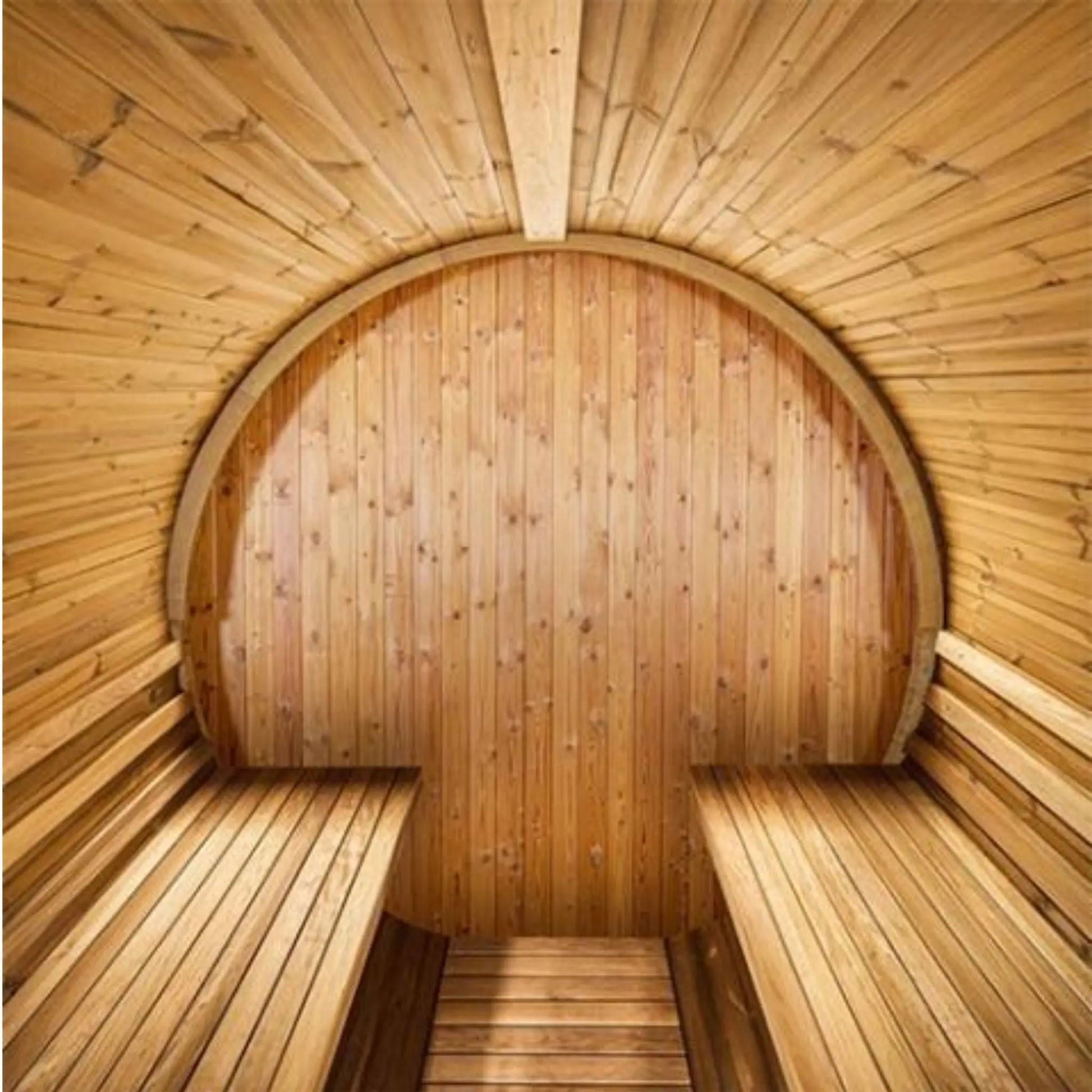 Thermo Wood Barrel Sauna - Small (L: 223 & ø: 194 cm) Barrel Sauna | Finnmark Sauna