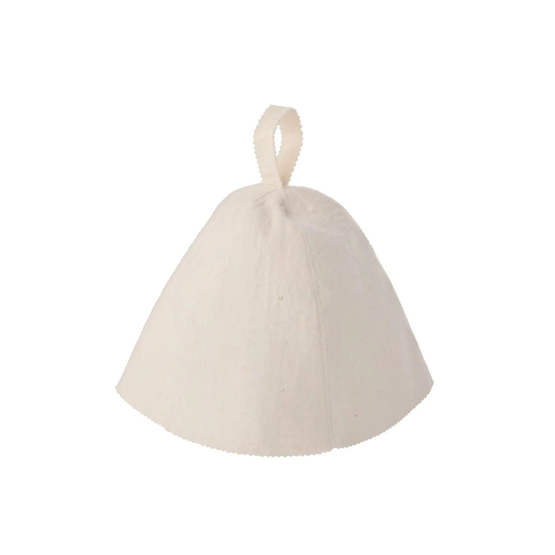 Traditional White Felt Sauna Hat Sauna Hat | Finnmark Sauna