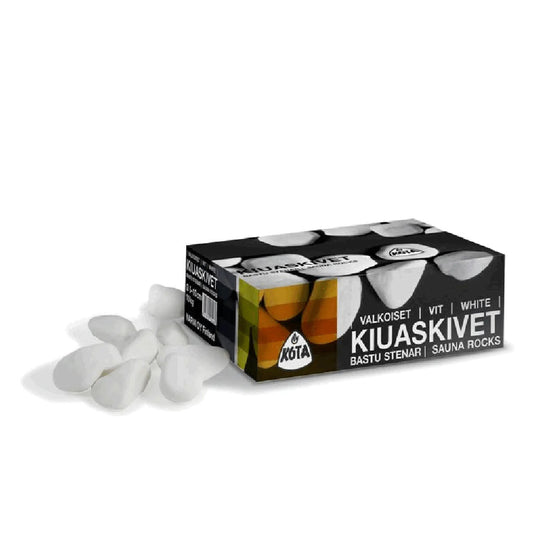 White Sauna Heater Decorative Cover Stones Sauna Stones | Finnmark Sauna