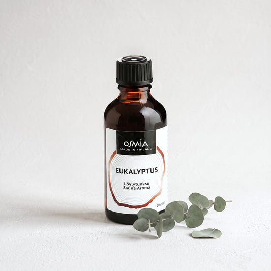Eucalyptus Sauna Aroma by Osmia (50ml) with dried eucalyptus