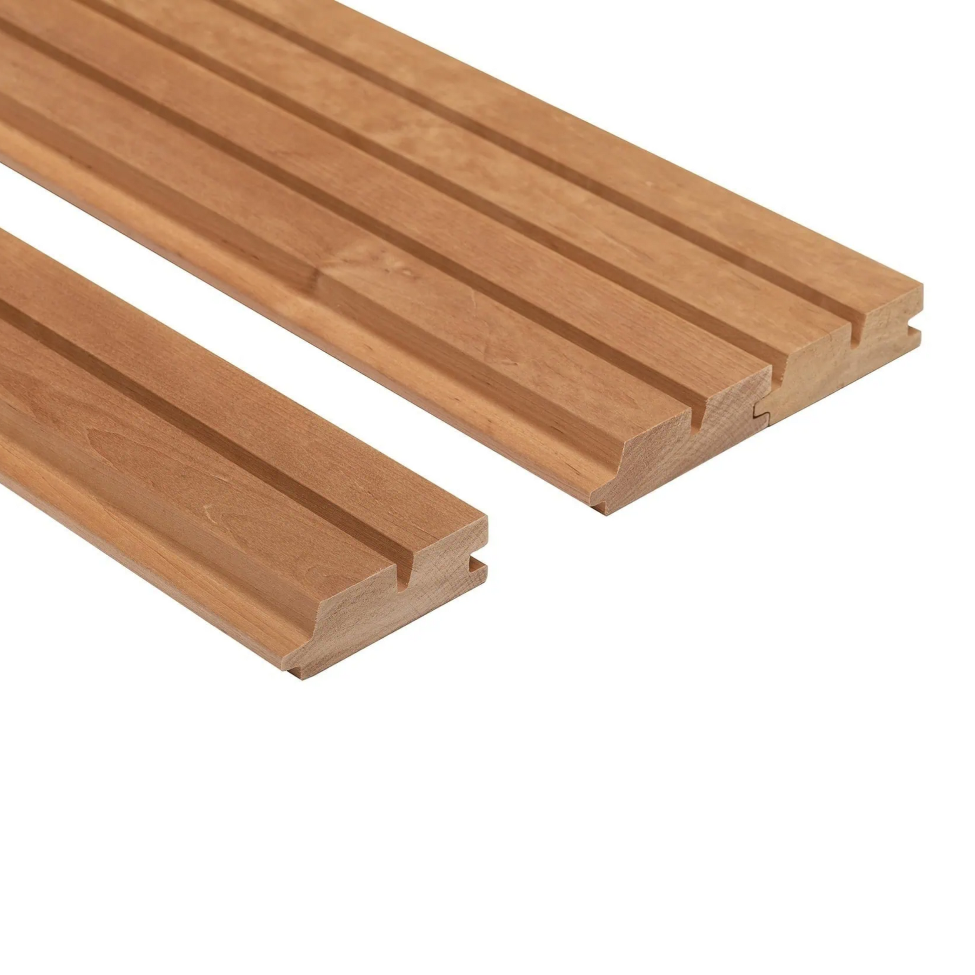 Thermo Alder Sauna Wood Cladding ROMBTO 90mm (Pack of 4)