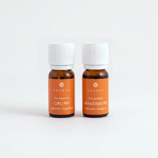 Emendo Grapefruit & Mandarin Sauna Scents (2 x 10ml) - hero front