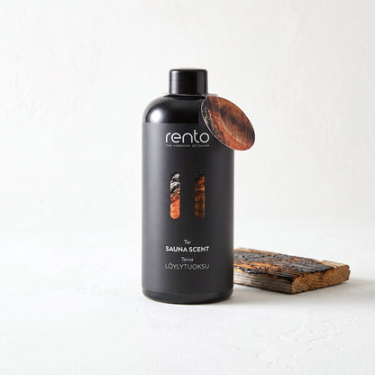 Rento Wood Tar Sauna Scent 400ml with tar-coated pine