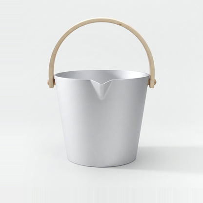 Silver Anodised Aluminium Sauna Bucket (Brilliant Range) by Helo - hero