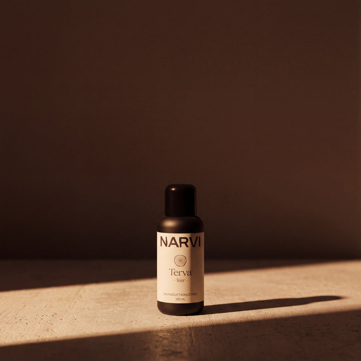 Tar Sauna Scent by Narvi (100ml) - lifestyle in sunlight