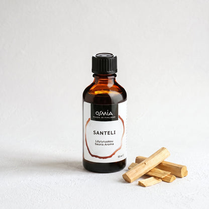 Sandalwood Sauna Aroma by Osmia (50ml) with sandalwood chips