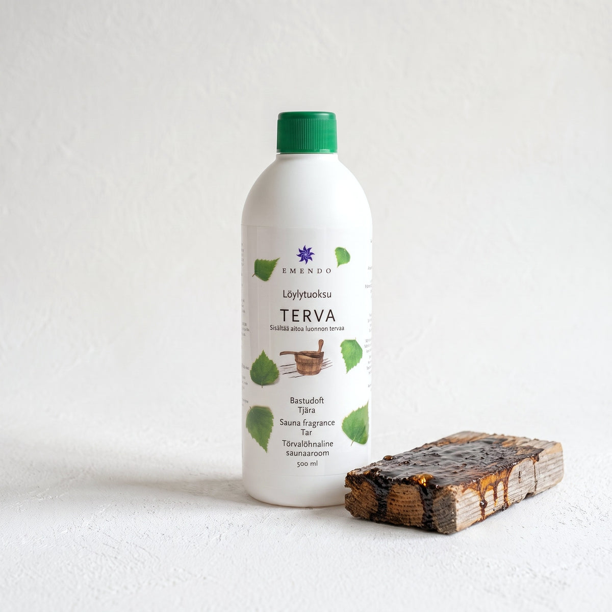 Emendo Tar Sauna Scent (500ml) with tar-coated pine