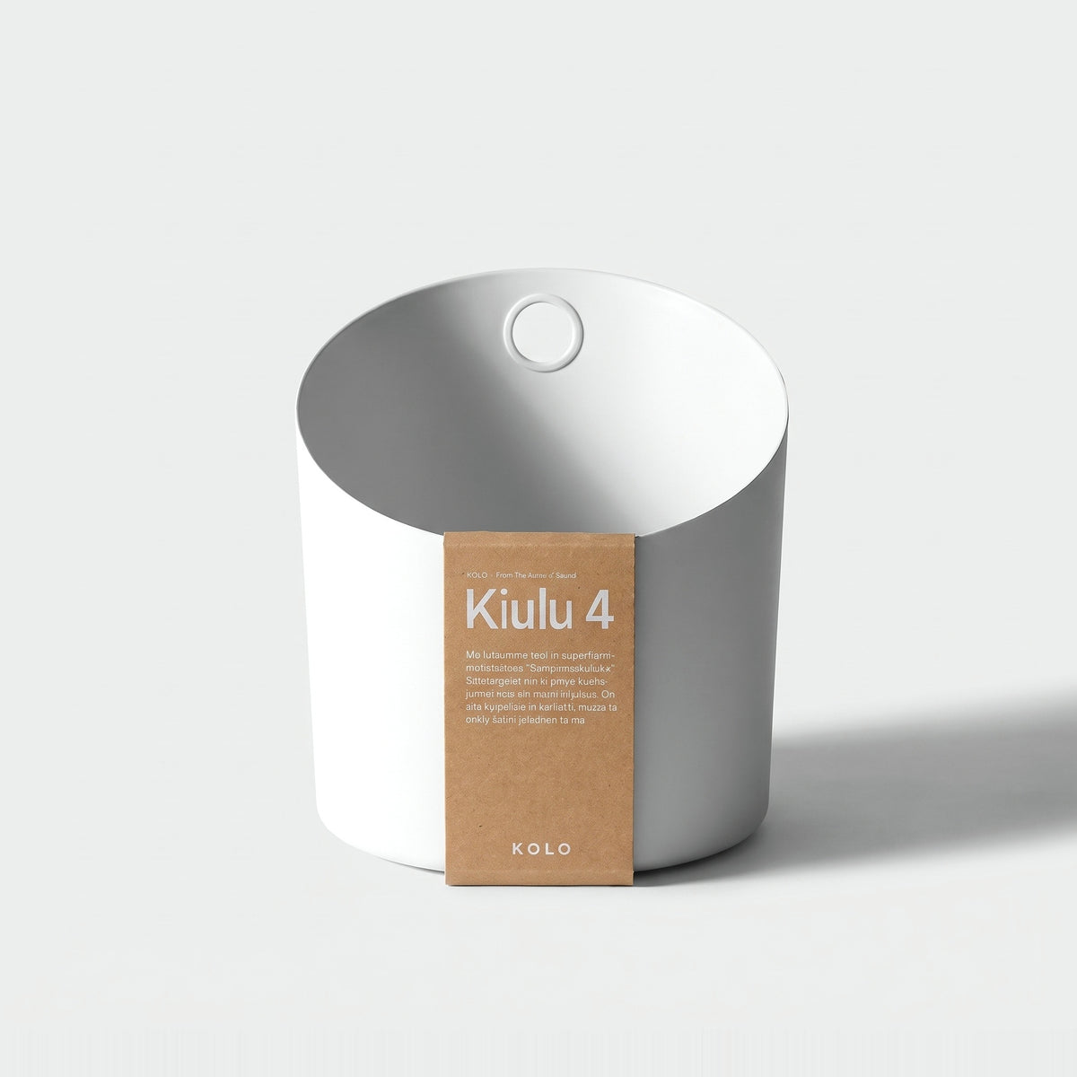 KOLO Sauna Bucket White - hero with card band