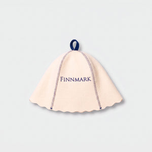Finnmark Traditional White Sauna Hat 100% Wool