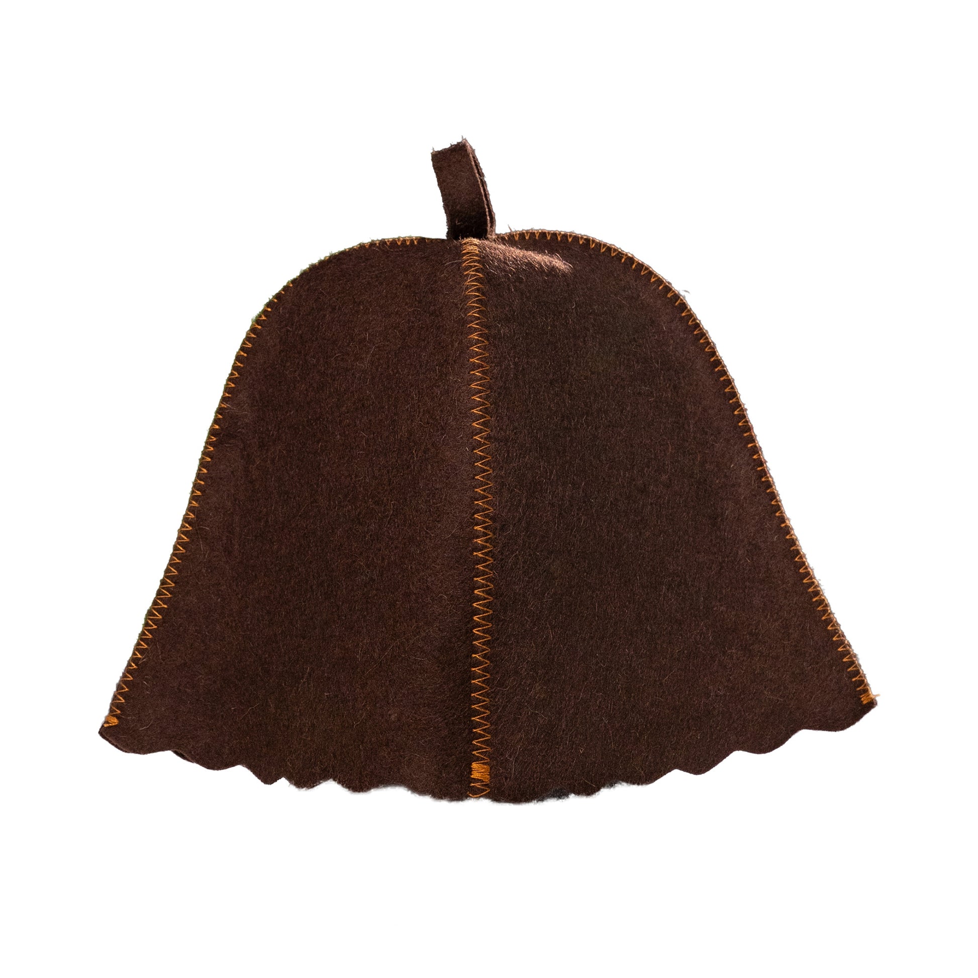 Traditional Brown Sauna Hat (100% Wool)