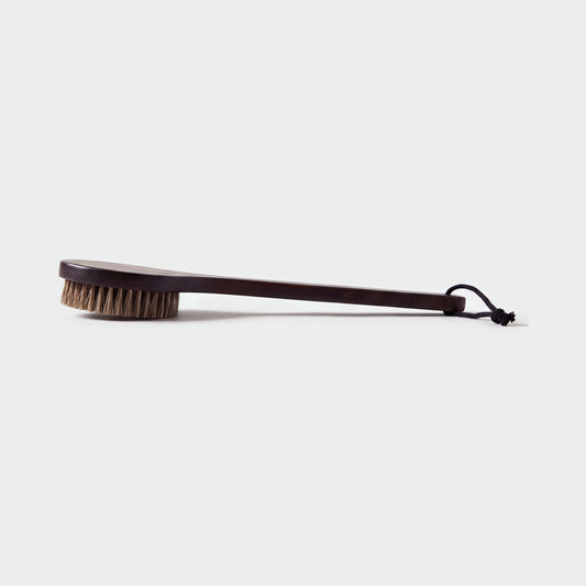 Rento Exfoliating Sauna Bath Brush Dark Bamboo & Natural Hair - hero